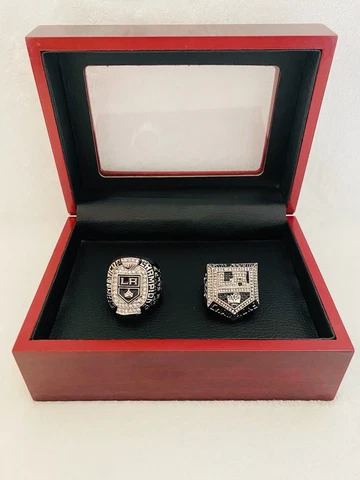 2 PCS LA Kings Stanley Cup Championship Ring SET W Box, 🇺🇸 SHIP Cover
