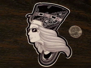 SO CAL FATAL Cleopatra Pin Up Girl Sticker Vinyl Car Window Decal West Skin Ink - Picture 1 of 1