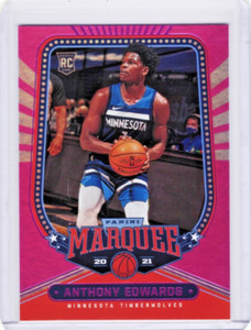 2020-21 panini chronicles Anthony Edwards marquee pink RC #254