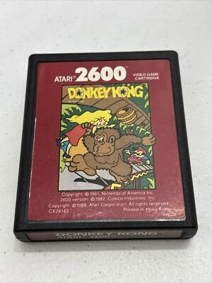 Donkey Kong Atari 2600 Only Red Label 1988 Vintage Video Game - Image 1 of 4