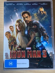 Iron Man 3 Ironman III Robert Downey Jr Guy Pearce Ben Kingsley (DVD 2013) R4 GC - Picture 1 of 3