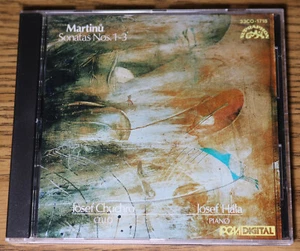 Martinu Sonatas Nos. 1-3 CD 1984 Supraphon Josef Chuchro Josef Hala Japan - Imagen 1 de 3