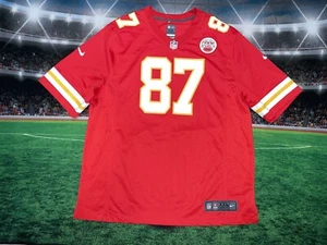 Kansas City Chiefs Travis Kelce #87 Nike NFL On Field Sz 2XL Red Preowned - Picture 1 of 13