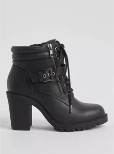 High Heel Combat Boots, Gr. 42-46, neu, bequeme Weite (auch für Männerfüße!) - Bild 1 von 5