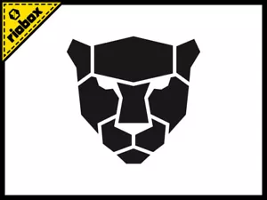 2x Panther Head Die Cut Vinyl Decals Stickers - Leopard Jaguar Tiger Big Cat - Picture 1 of 2