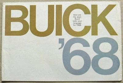 BUICK 1968 USA Car Sales Brochure #68-BA-05 Electra SKYLARK Riviera WILDCAT ++ - Image 1 of 4