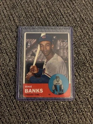 1963 Topps - Ernie Banks #380 en muy buen estado Foto 1 de 2