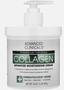 Collagene, Crema Idratante Avanzata, 1 libbra (454 g) - Foto 1 di 2