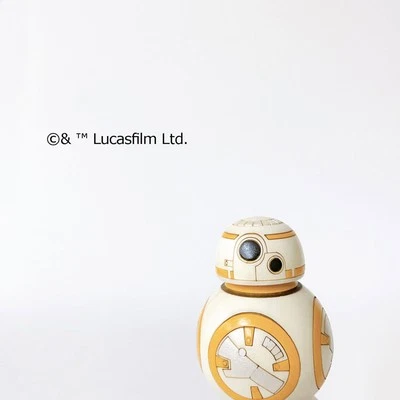 USABURO KOKESHI Star Wars BB-8 bambola 3 pollici artigianato Giappone tradizionale - Immagine 1 di 4