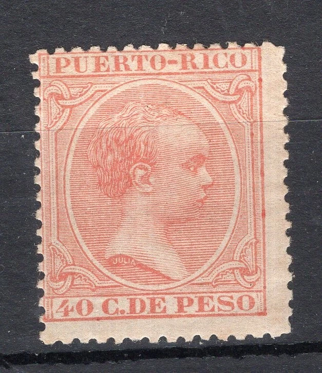 SPAIN, PUERTO RICO, YV # 84, MH - Image 1 of 1