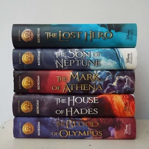 Lot 1-5 The Heroes of Olympus Series Books by Rick Riordan Complete Set - Imagen 1 de 8