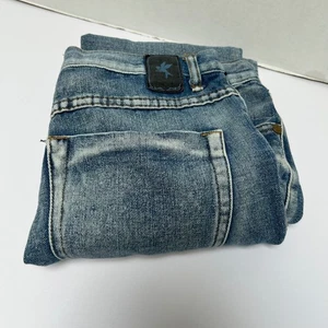 Pantalones de mezclilla de algodón lavado ácido destruido desgastados talla 26 One x One Teaspoon - Imagen 1 de 6