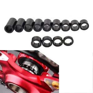 Black Wheel Axle Spacers ID 1" OD 1 1/2" For Harley Touring Road Glide Softail - Picture 1 of 11