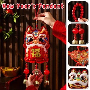 Lucky Chinese New Year Decors Hanging Ornament Festival Atmosphere Supplies - Picture 1 of 15