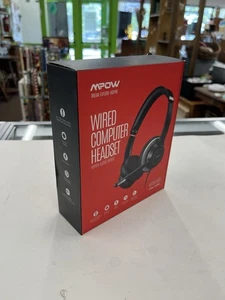 Mpow HC6 USB Headset w Microphone, Comfort-fit, On-Ear 3.5 mm Jack Call Center - Picture 1 of 7