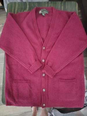 Cárdigan vintage Abercrombie And Fitch Borgoña The Big Sweater XL 100 % lana Foto 1 de 4