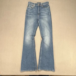 Rag & Bone Jeans Damen 29 Casey High Rise Flare Stretch Denim Selina Retro 70er - Bild 1 von 6
