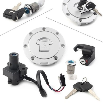 Ignition Switch Fuel Gas Cap Lock Key Set For Honda CB400 92-98 CB1 CB400F 89-91 Foto 1 de 4