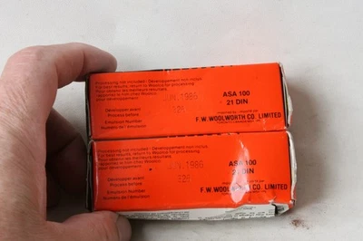 Expired 1986 2 cartridges 110 film 24 exp. C-41 color Woolworth's - Image 1 of 2