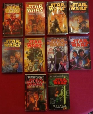 Star Wars Mixed Authors Vintage Lot 10 Paperback Books EXCELLENT CONDITION! MMPB Foto 1 de 3