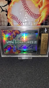 DENNIS RODMAN/BEN WALLACE 2022 LEAF VIBRANCE Production PROOF AUTO 1/1 PISTONS - Picture 1 of 4