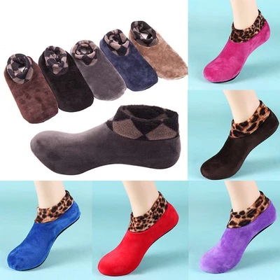 Calcetín antideslizante para pies Calcetines para habitación de invierno Acolchado Espesado Coral Vellón Cálido Foto 1 de 4