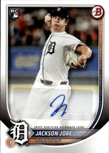 Autografi 2025 Bowman Jackson Jobe #PRV-JJO Detroit Tigers Rookies - Foto 1 di 2