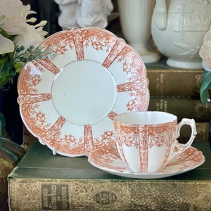 Aynsley Cup Saucer Plate Trio Victorian / Edwardian #8127 Fluted Bone China -VGC - Picture 1 of 1