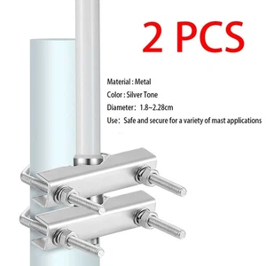 Useful U-Bolt U-bolts Pack Pipe Mount Pole Bracket Replace Set Accessories - Photo 1/6