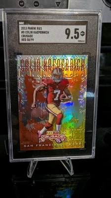 2013 Panini Rookies & Stars - Crusade Colin Kaepernick #8 Red /99 SGC 9.5 - Image 1 of 3