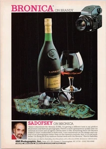 Bronica ETRS Vintage Print Ad Camera Cognac Remy Martin 1980s - Picture 1 of 1
