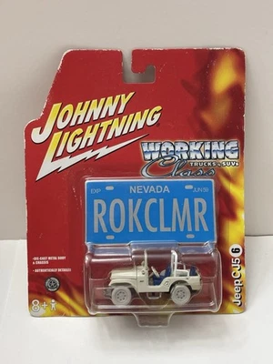 Johnny Lightning RARE CHASE Jeep CJ-5 ROKCLMR Nevada WHITE LIGHTNING 2005 Sealed - Image 1 of 4