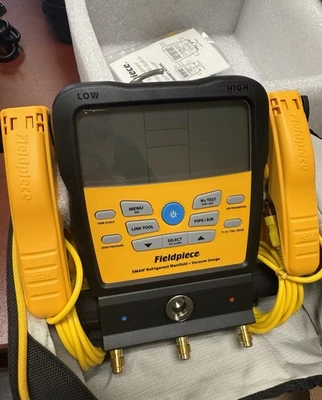 Fieldpiece SM382V 无线 3 端口 SMAN 制冷剂歧管 数字暖通空调仪表 — 第 1/4 张图片