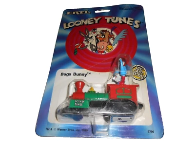 1989 Ertl Looney Tunes Bugs Bunny 压铸金属火车发动机原装包装 — 第 1/4 张图片