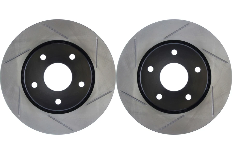 Par de rotores de freno de disco delanteros para Chrysler Town & Country 2008-2016 (43981) Foto 1 de 4
