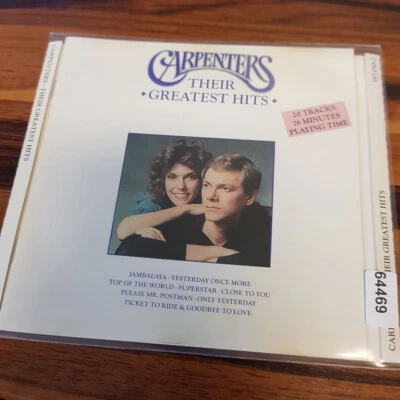 CARPENTERS: Their Greatest Hits  FRANCE PMDC  > VG+/VG+(CD) - Bild 1 von 2