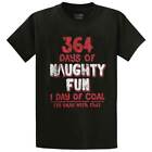 364 Days Naughty Fun Christmas Santa Claus Adult Short Sleeve Crewneck Tee