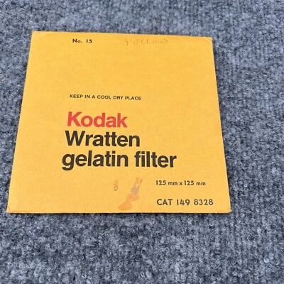 Kodak 149 8328 Wreatten Gelatin Filter 125mm x 125mm  New Other - Image 1 of 4