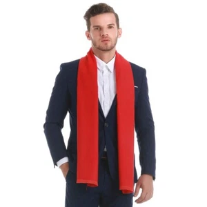 Mens Cotton Scarf-Cashmere Feel Classic Soft Luxurious Winter Scarf For Men - Picture 1 of 7