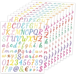 Letter Stickers, Alphabet Stickers Vinyl Self-Adhesive Number Alphabet Set for S - Picture 1 of 6