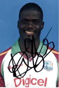 WEST INDIES CRICKET: ANDRE FLETCHER 'SPICEMAN' SIGNED 6x4 PORTRAIT PHOTO+COA - Picture 1 of 1