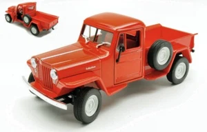 MODELLINO AUTO STATICO DIECAST WELLY JEEP WILLYS ROSSO MODELLISMO SCALA 1:24 - Foto 1 di 2