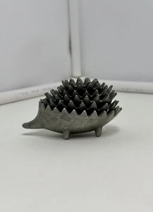 Vintage Metal Stacking Hedgehogs USSR 60s Nesting Ashtrays Walter Bosse Style 6p - Picture 1 of 17