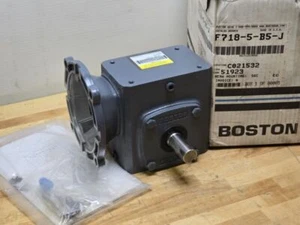 Boston Gear Riduttore di Velocità, Gear Box F718-5-B5-J, Rapporto 5:1, Ingresso 56C - Foto 1 di 8
