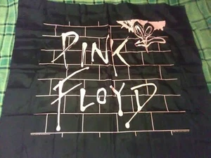 Pink Floyd 1985 Vtg 42"X 32" Nikry Co THE WALL Pink/Black Nylon Wall Decor - Picture 1 of 4