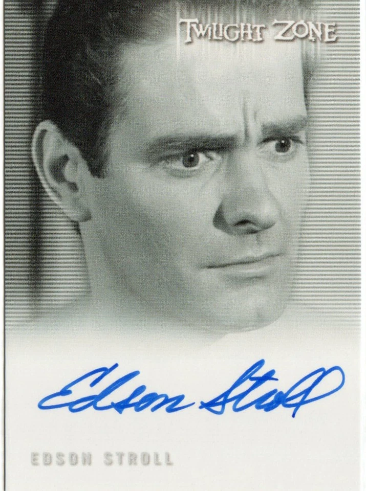 Complete Twilight Zone 50th Ann Auto A-147 Edson Stroll as Young John Holt - Image 1 of 1
