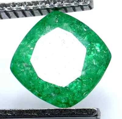 Cojín de esmeralda verde natural corte 4,60 quilates piedra preciosa certificada piedra de nacimiento de mayo regalo Foto 1 de 4