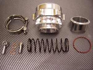 Rsr 50mm Blow Spento Valvola Aperto Argento Pop Off V-Banda Bov 16V VR6 S2 Turbo - Picture 1 of 4