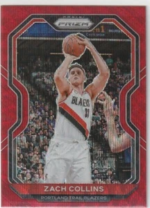 2020-21 Panini Prizm Prizms Ruby Wave #6 Zach Collins Portland Trail Blazers - Picture 1 of 2