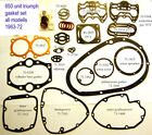 Triumph 650 Unit All Years 1963 72 Dichtungssatz Gasket Kit T120 Tr6 6T And Oif